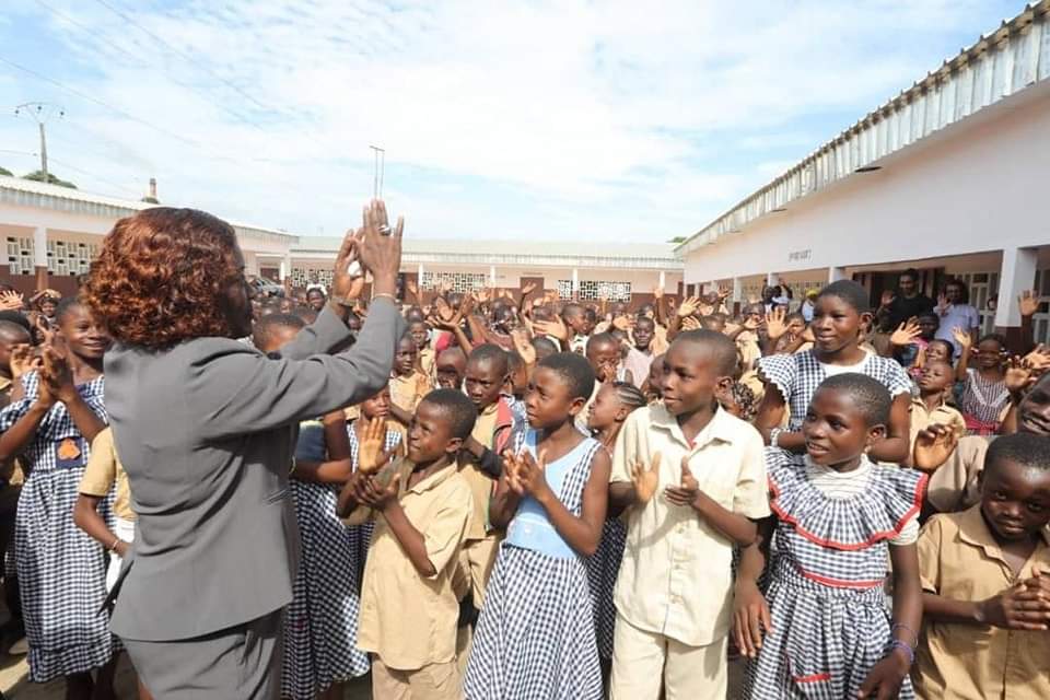 L'ambition du @Gouvci est de passer de 5602 soit 36% du taux de couverture en cantine pour l’année scolaire 2023-2024 à 100% des écoles primaires publiques à l’horizon 2030 avec 60% des effectifs qui auront accès au repas scolaires pendant 80 jours contre 26 jours actuellement.