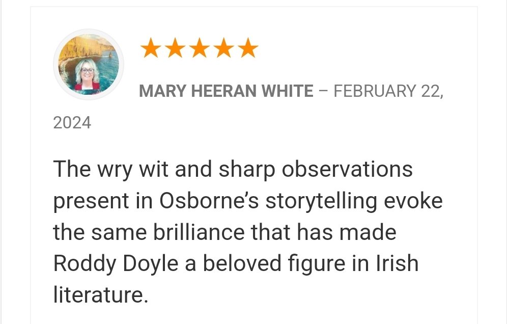 I'll take that 😁 It's always humbling when people enjoy your work and I really appreciate it when they take time out of their busy lives to leave such a fantastic review. @chaptersbooks @buythebook_ie @dubcilib #WorkingClassWriter #IrishComedy #DublinWit #IrishLotto #Lottery