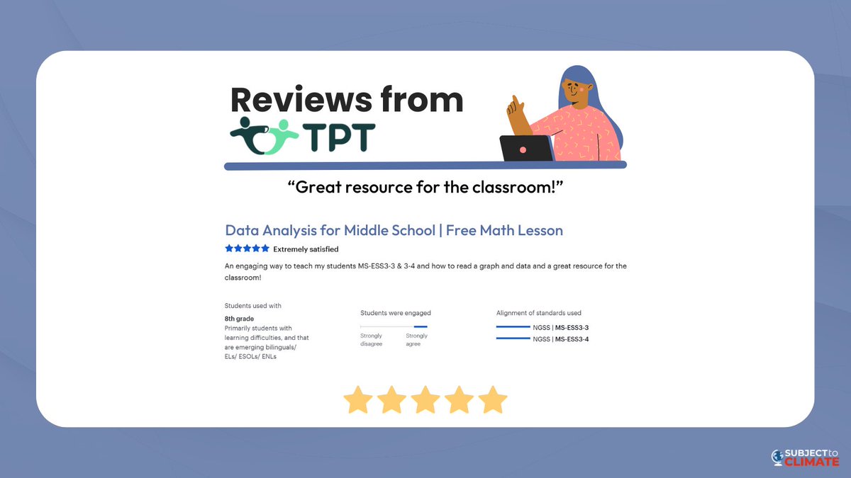 subjecttoclimat's tweet image. Join the Conversation among #MathEducators!📊

6th-8th grade teachers discover the rave reviews for our &apos;Data Analysis in Google Sheets&apos; lesson plan. Empower students with statistical skills to analyze weather data, compute trends, and more.

Link 👉bit.ly/42qBywC