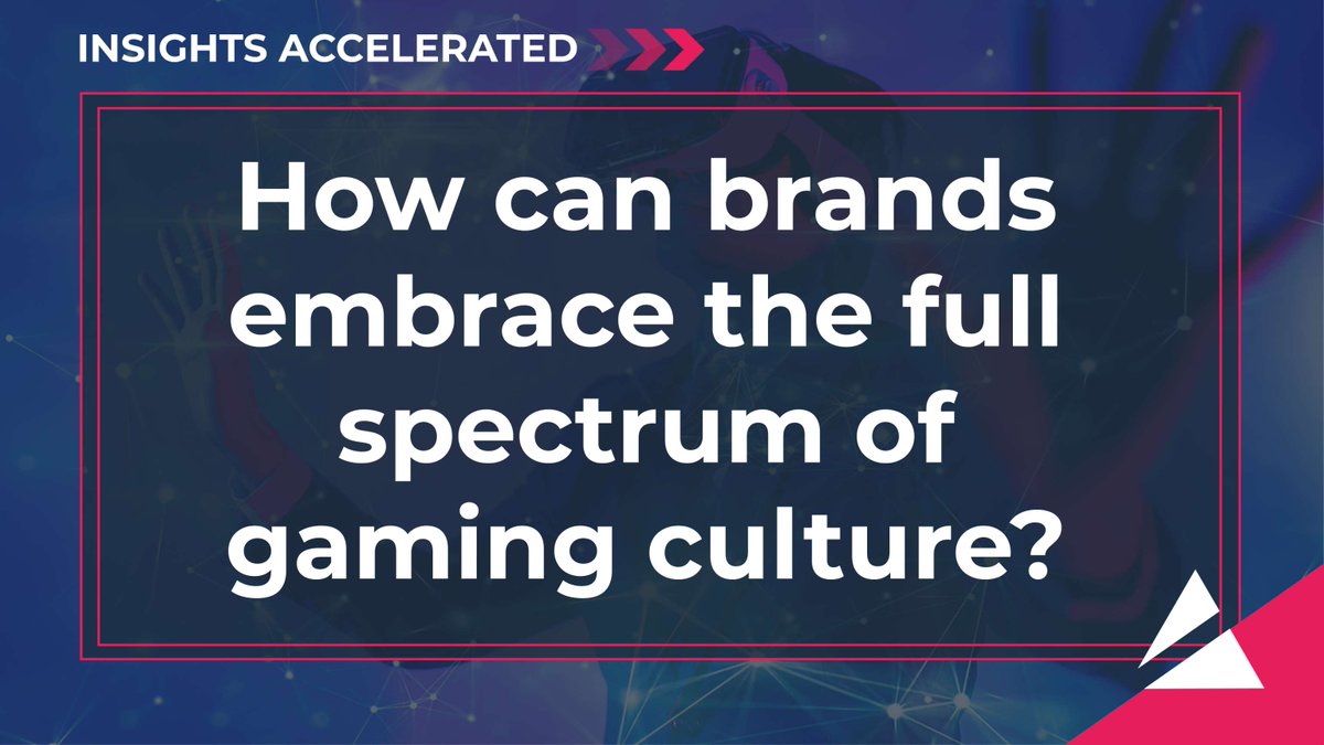 Discover the opportunities for brands to embrace #gaming culture in our latest #InsightsAccelerated report: bit.ly/49Pc4vc