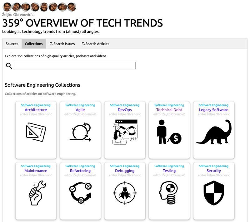 I've updated my curated collections of high-quality software engineering knowledge sources (120,000 resources from IEEE, ACM, GOTO Conferences, SE Radio...) obren.io/359

New collections:
* Generative AI
* Sustainability and Green IT
