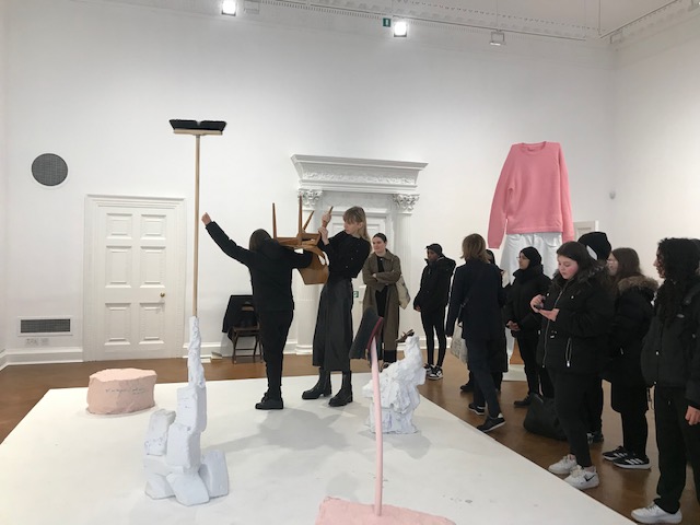 Y10 GCSE art students at 6 Westend Contemporary Commercial Galleries. Gallery Directors and educators gave us such a warm welcome and talks about the shows and the pupils sketched, took notes and images, all serving as their important primary research towards their GCSE grade.