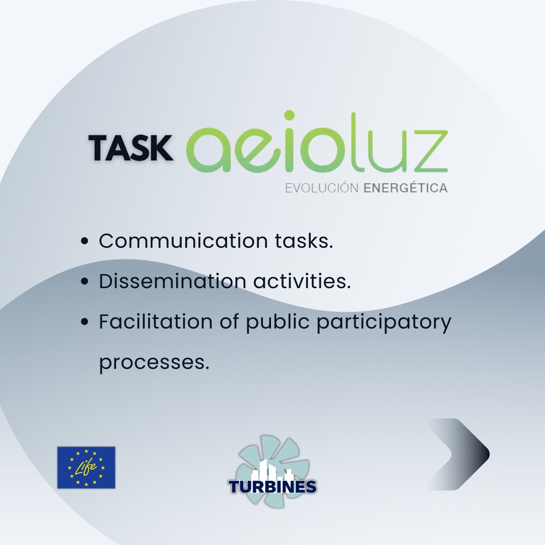 Get to know LIFE TURBINES's consortium partners! Today we want to introduce to you @aeioluzcoop! #LIFEprogramme #LIFEproject #LIFEprojects #LIFEAmplifier #EUGreenDeal #CleanWaterEU #WaterReuseEU #CleanEnergyEU #EU2050 #REPowerEU #EnergyTransition #JustTransition