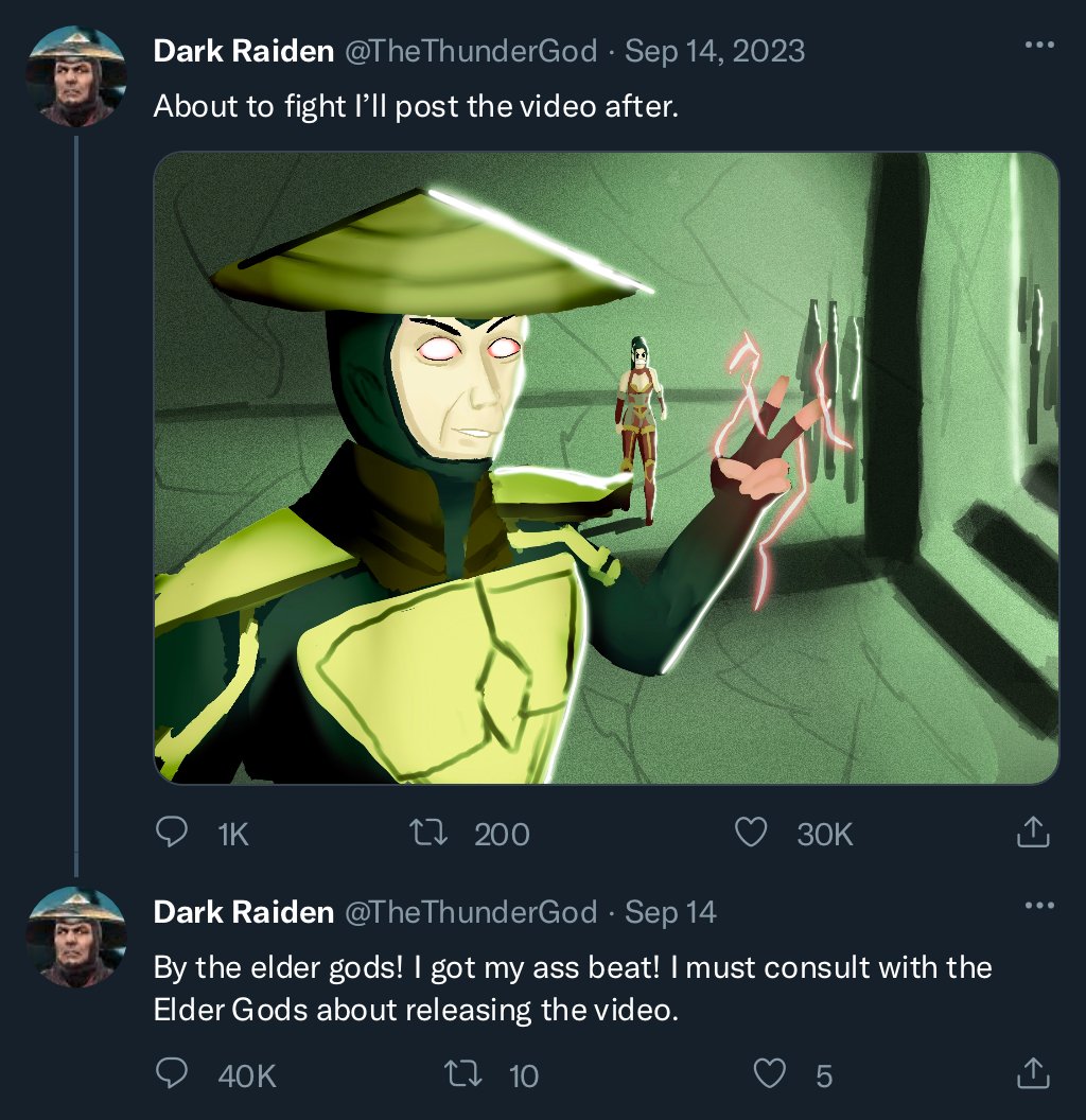 odie14411's tweet photo. Leaving this here as a reminder that mileena beat raiden‘s Ass.
#mileena #raiden #mortalkombat https://t.co/jJNKioF5gr