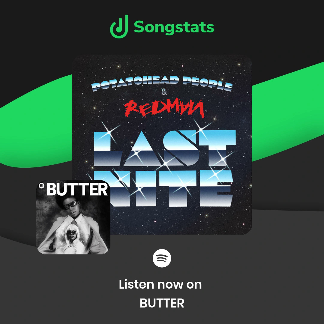 @kapokrhymeswell Aww yeah!! Did you know that 'Last Nite' was added to the editorial playlist 'BUTTER' with over 804K Followers on Spotify!