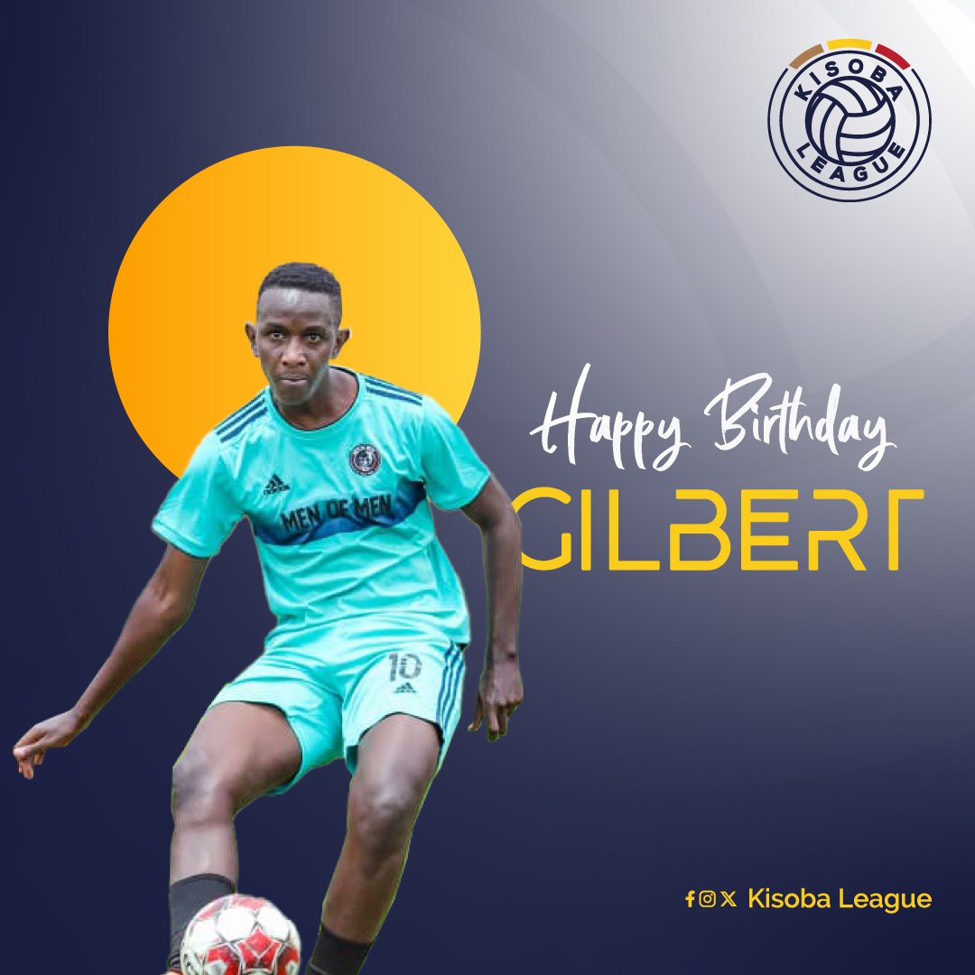 KISOBALeague's tweet photo. Birthday blessings to @gilbert_barigye, the former @bellogallico11 captain currently playing for @MENOFMENFC12251.
#KLBirthdays🎊 #TuzeBwera https://t.co/nNLk8ENwzz