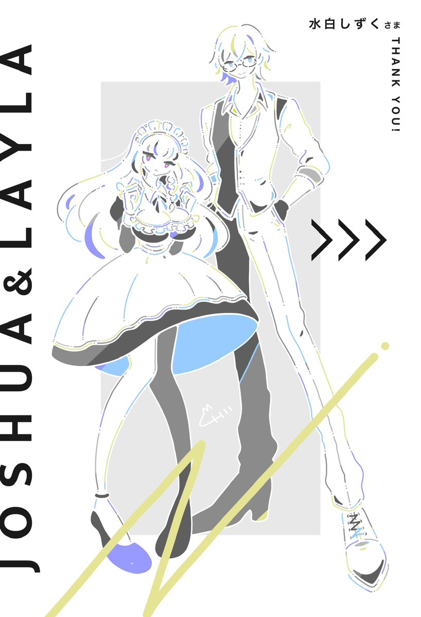 CHII様(@chii_003)に描いていただいためちゃくちゃオシャレで可愛いジョシュレイ見てーッ!アーンド自分用にTシャツと鞄作りました💜ほんっとうかわいいし表情も構図もザ・ジョシュレイすぎて最高〜☺️いっぱい使う!普段はもちろんイベントにも着ていって戦利品沢山入れます👍 