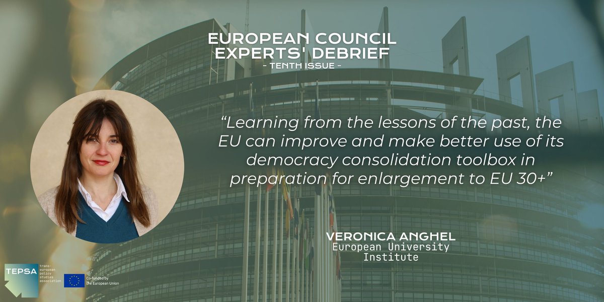 What's in the latest European Council Experts' Debrief❓ Veronica Anghel from @EUI_Schuman wrote an expert piece on improving the prospect of 🇪🇺 #enlargement 👉 tepsa.eu/policy-advice/… @anghel_v1