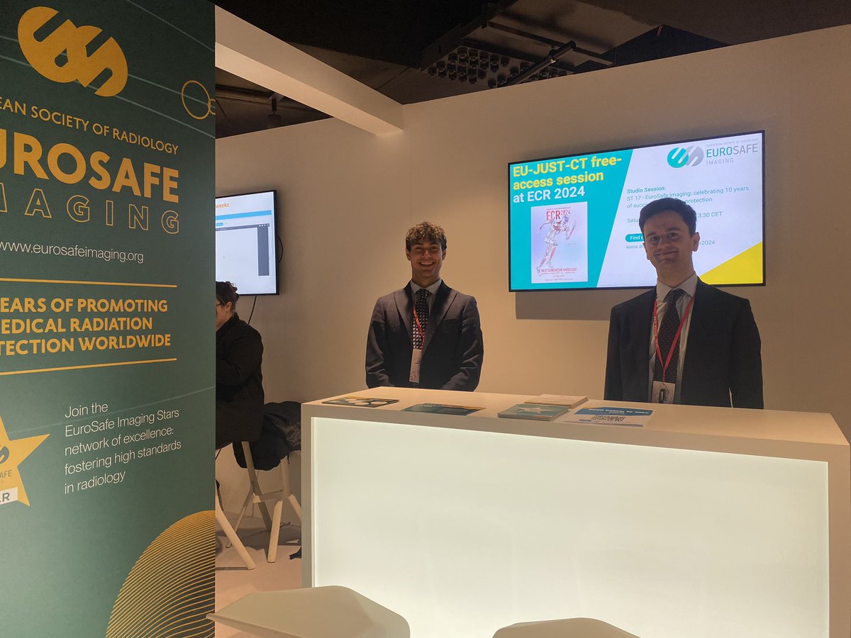 Come and find us at the EuroSafe Imaging booth located on Level 1, and learn more about our remaining sessions or how to become a EuroSafe Imaging Star ⭐️ #ECR2024