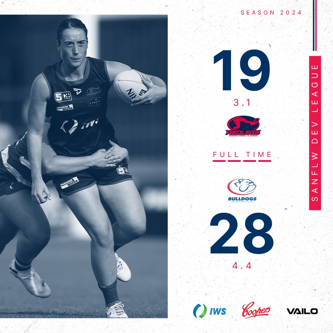 Our Dev League girls go down by nine points in Round 1 😞

Goals: Lishmund, K. Whittaker, Walker

SANFLW game is now underway under lights at Coopers Stadium.

#RememberMore24