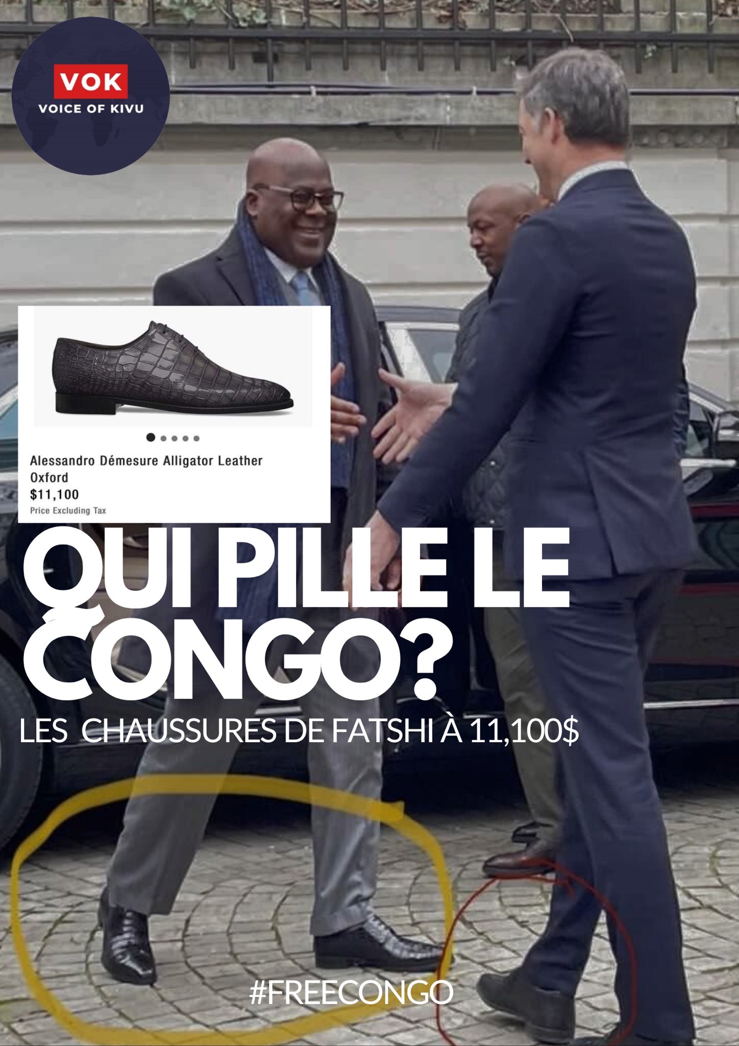 Alessandro demesure alligator leather oxford cheap