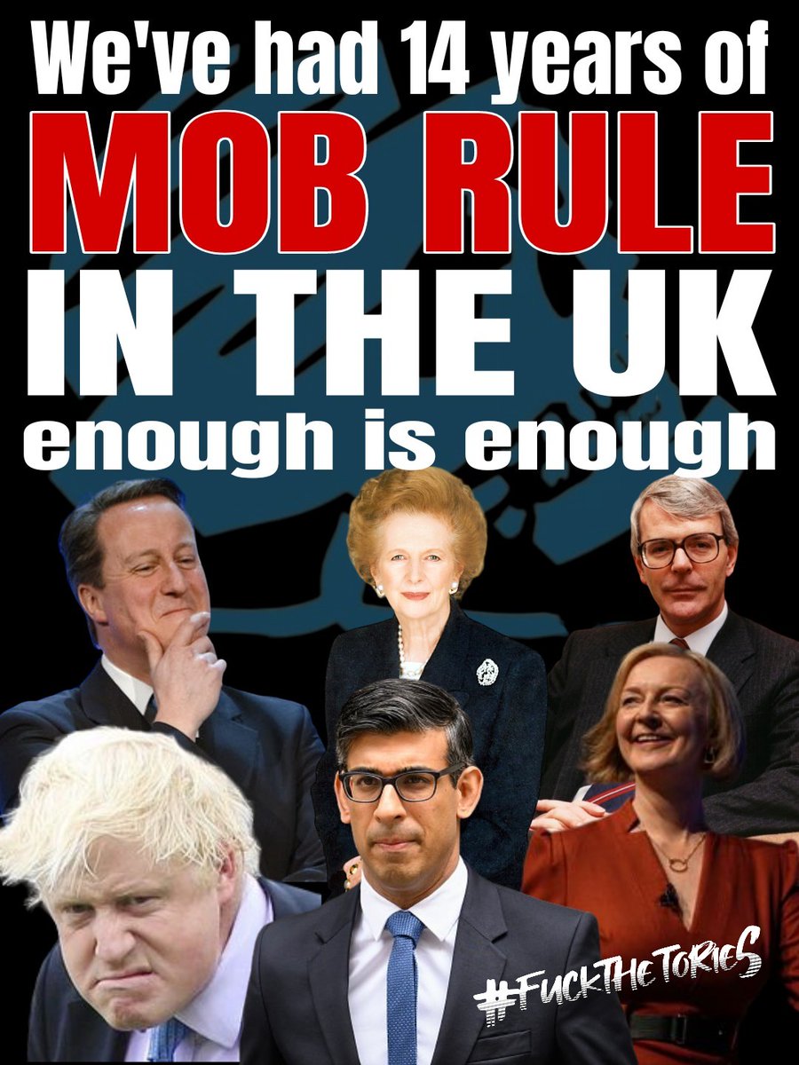 Good morning all ye Tory hating rebels 😎

Well the Tories lost another by-election, are they done, have they all given up 😅
Is this the end of the Tory mob rule 😉

#ToriesOut603
#GeneralElectionNow 
#SunakTheCoward
#FuckTheTories