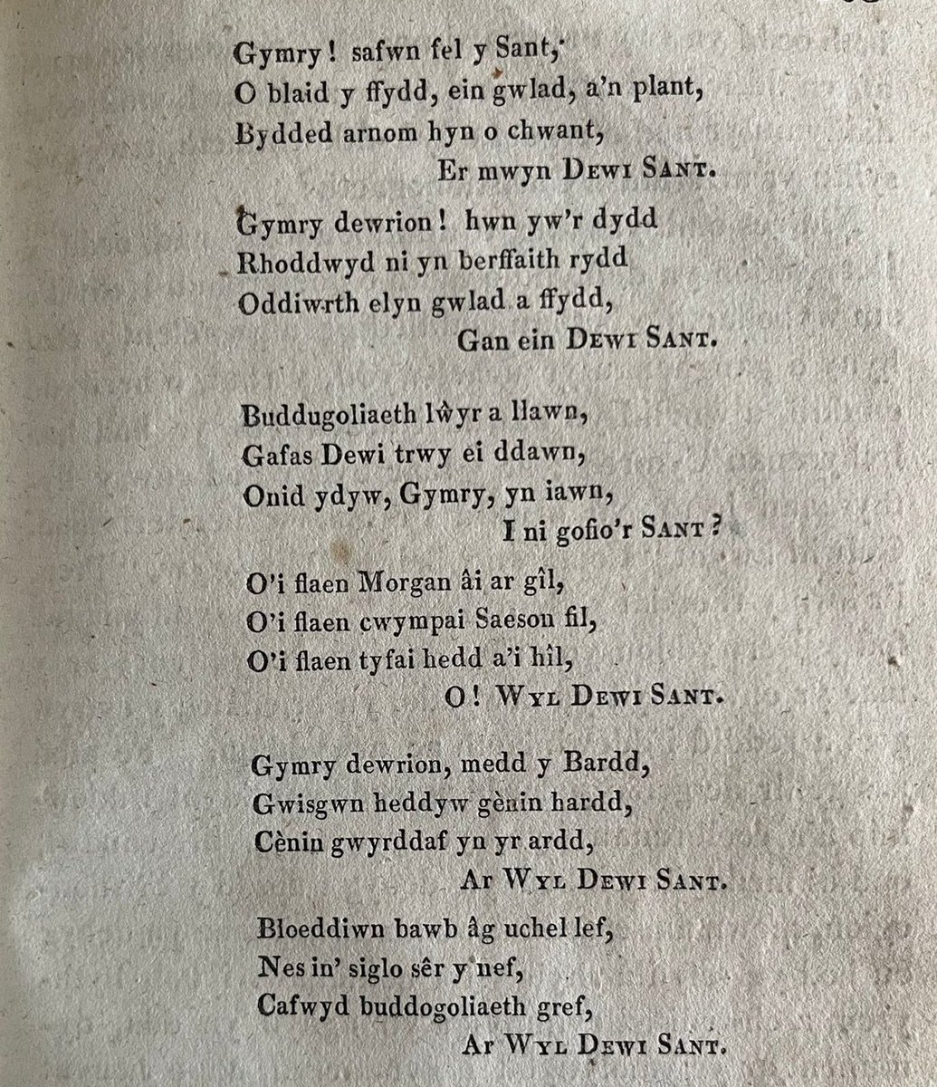 o 'Yr hynafion Cymreig' 1823
#dyddgŵyldewihapus