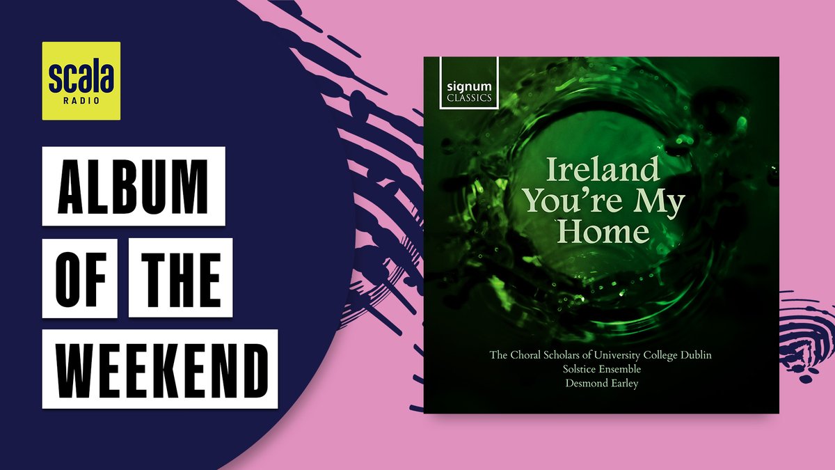 PremierClassical (@premierclassica) on Twitter photo Ireland You're My Home is the new <a href="/SignumRecords/">Signum Classics</a> album, out today, from <a href="/JJFroberger/">Desmond Earley</a> and <a href="/UCDChoral/">Choral Scholars of University College Dublin</a>. It is <a href="/ScalaRadio/">Magic Classical</a>'s Album of the Weekend and you can hear it in <a href="/richardallinson/">Richard Allinson💙</a>'s show from 16:00 today and from 10:00 on Sunday in Simon Mayo's show🎶
💿lnk.to/IrelandYoureMy… Ireland You're My Home is the new <a href="/SignumRecords/">Signum Classics</a> album, out today, from <a href="/JJFroberger/">Desmond Earley</a> and <a href="/UCDChoral/">Choral Scholars of University College Dublin</a>. It is <a href="/ScalaRadio/">Magic Classical</a>'s Album of the Weekend and you can hear it in <a href="/richardallinson/">Richard Allinson💙</a>'s show from 16:00 today and from 10:00 on Sunday in Simon Mayo's show🎶
💿lnk.to/IrelandYoureMy…