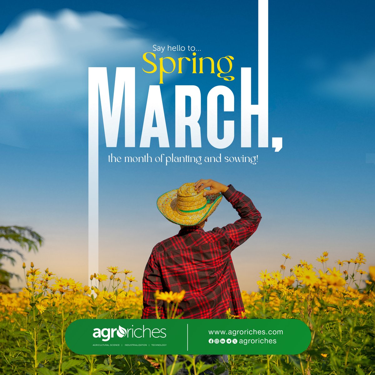 Happy New Month, everyone! Embrace the arrival of Spring and the promise of new beginnings. March is the month of planting seeds and watching them grow.

#HelloSpring #NewBeginnings