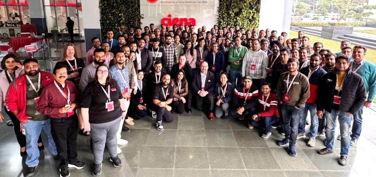 CienaIndia's tweet image. 175 of our team members came together in India to discuss the latest #CyberSecurity trends, #CodeDevelopment, #ProductSecurity, regulatory changes, and how we can continue to serve our customers. It was great to see teams from across the globe come together.

#CienaLife #Culture