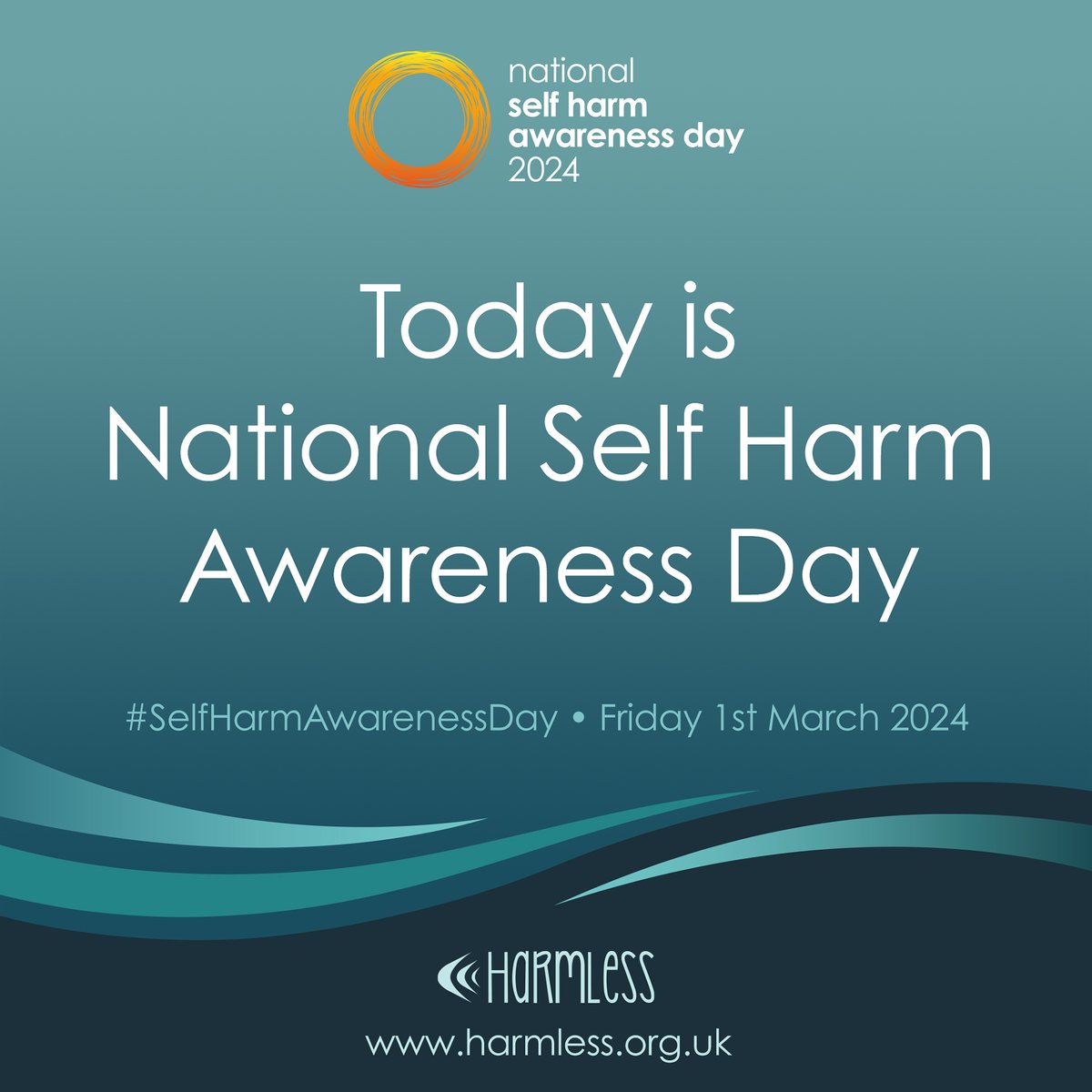 Today is #SelfHarmAwarenessDay. We are joining @Harmless and other organisations to raise awareness and dispel myths around this often misunderstood issue. Self-harm is a unique risk factor for suicide, so providing help and support is crucial. 🧵(1/7)