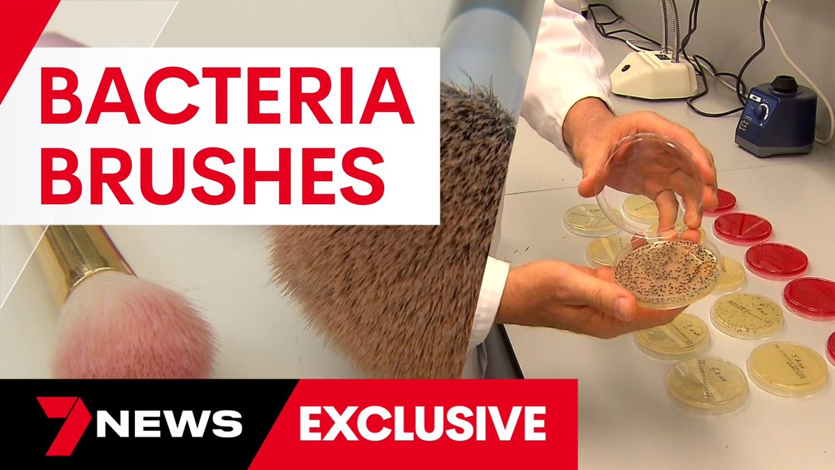 7NEWS Queensland (@7newsbrisbane) on Twitter photo Dermatologists are warning about the dirty secrets of makeup brushes, often a breeding ground for bacteria. If left uncleaned, they can cause infection and a host of skin problems. youtu.be/eFa1X2mXYQs <a href="/Georgia3Holland/">Georgia Holland</a> #7NEWS Dermatologists are warning about the dirty secrets of makeup brushes, often a breeding ground for bacteria. If left uncleaned, they can cause infection and a host of skin problems. youtu.be/eFa1X2mXYQs <a href="/Georgia3Holland/">Georgia Holland</a> #7NEWS