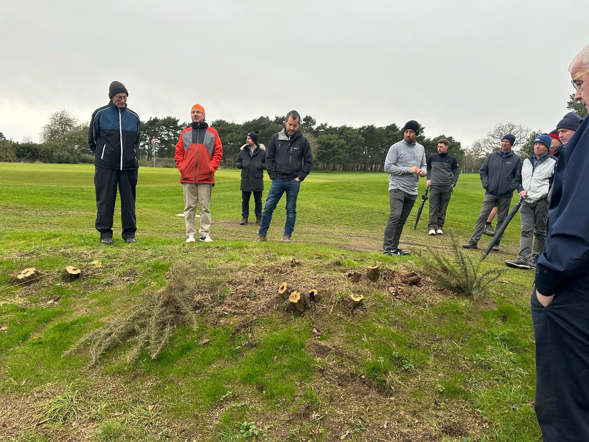 Here are a few recent photos of one of our Course & Estate walks with a group of members to discuss general course conditions, winter works and general future plans and projects.