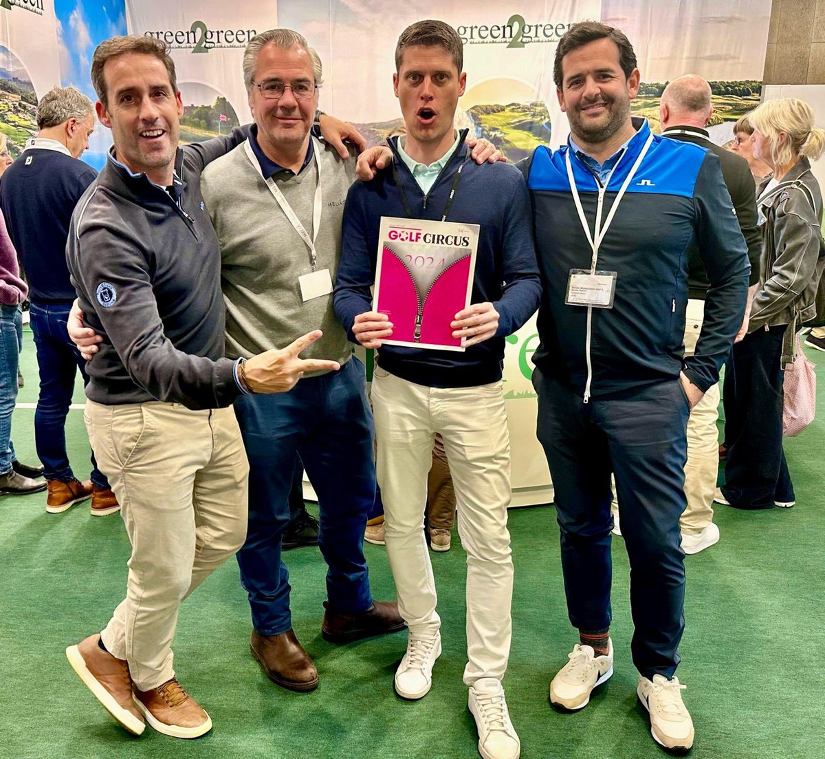 📌⛳️ Seguimos viajando ✈️ con nuestros #partners Está vez a #Herning 🇩🇰 una de las ferias de turismo de golf más importantes del calendario. #golfcircus #AllYouNeedIsGolf #turismo #golf