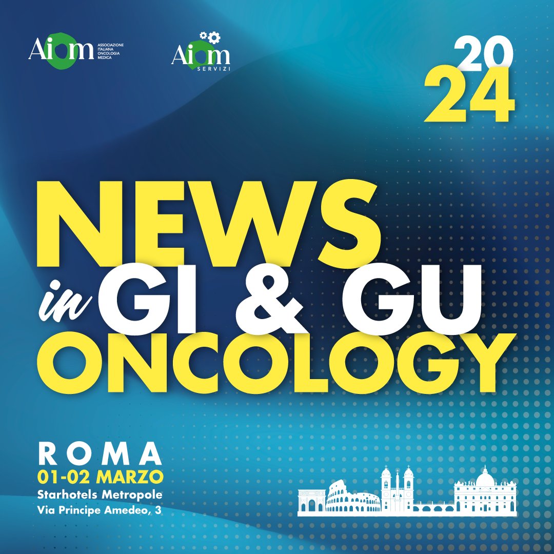 Oggi e domani a Roma si terrà News in GI & GU Oncology 2024.
Consulta qui il programma > aiom.it/.../2024_03_01…

#AIOM #Gastroesophagealcancer #Pancreaticcancer #biliarytractcancer #GastrointestinalCancer #Genitourinaryoncology