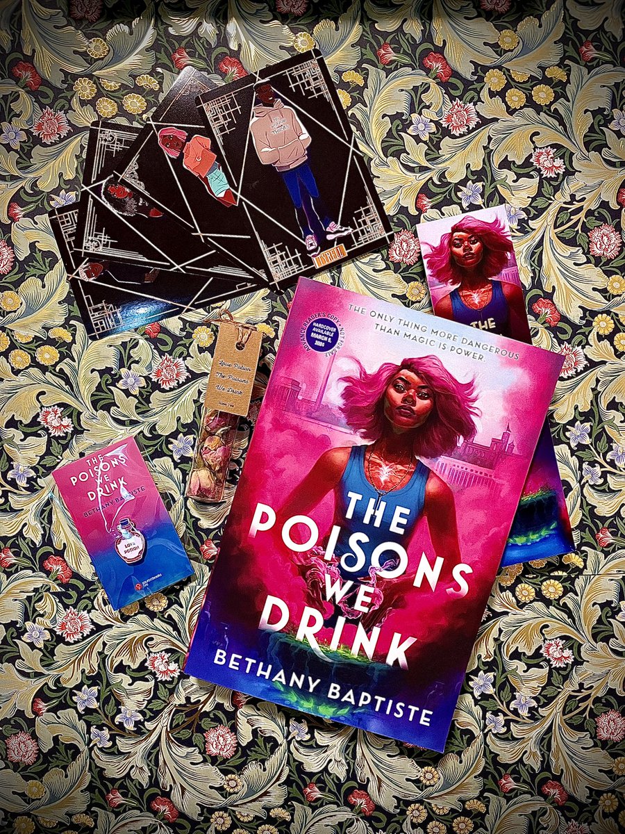 💖 Now this is stunning! 💖 👏Thank you so much to @matteabarnes for this fabulous package of goodies including a proof of #ThePoisonsWeDrink by Bethany Baptiste and it came with a pin badge?! This beauty publishes April by @Sourcebooks #gifted #bookmail 👏