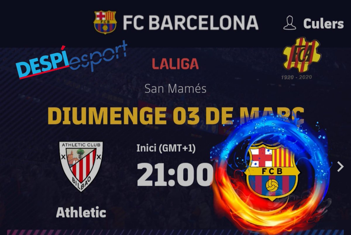 💙❤️ SOM-HI BARÇA ✅ 🏟️ ATHLETIC - BARÇA 📣 Tots a la PenyaSJD ✔️ 📆 Diumenge 📍0️⃣3️⃣/3️⃣/2️⃣4️⃣ 🕰️2️⃣1️⃣:0️⃣0️⃣ ✅ Us esperem , (Foment)👍 ➡️ Fes-te'n sòcia / soci. 🚨 Des de 1983 PBSJD 📝 Si voleu info per privat. 🔵🔴 Endavant Penya