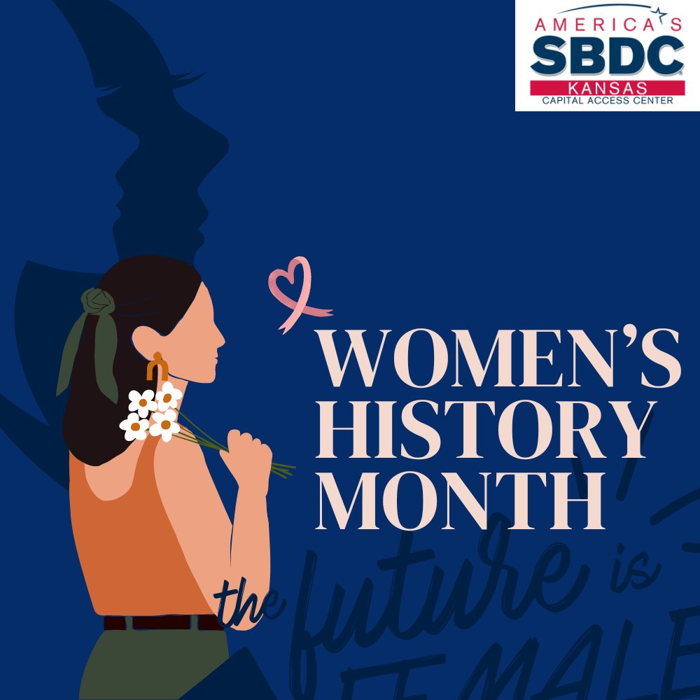 Happy Women's History Month! we are honoring the trailblazers, the changemakers, and every woman who makes a difference in her own unique way. #KansasSBDC #SmallBusiness