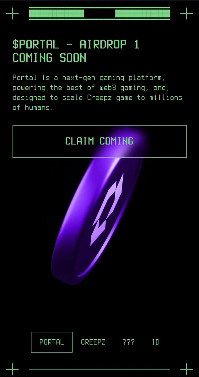 Creepz allocation for $Portal will be 20% (200M tokens) of total token supply of 1BN

15% (30M) of this 20% will be unlocked.

It works out exactly to be the 3% on Portal contract holdings that exact amount.

Are you still fading Creepz? <a href="/Overlord_xyz/">Overlord</a>