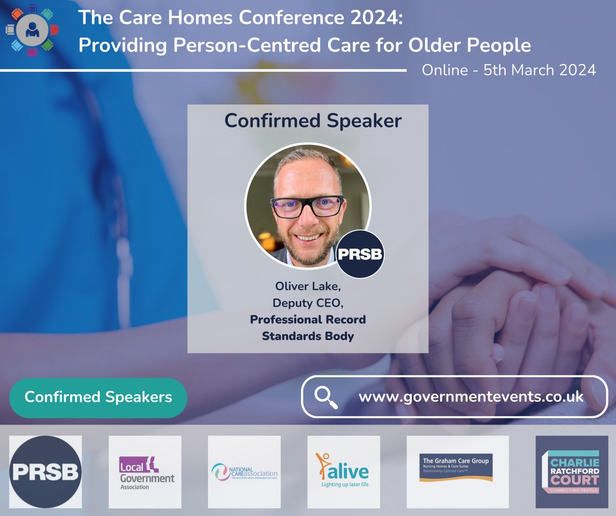 🎤Our Deputy CEO, Oliver Lake, will be speaking at the online Care Homes Conference 2024 next Tuesday! See the full agenda and timings for details: hubs.li/Q02mQHvX0 @GovtEvents #carehomes #socialcare