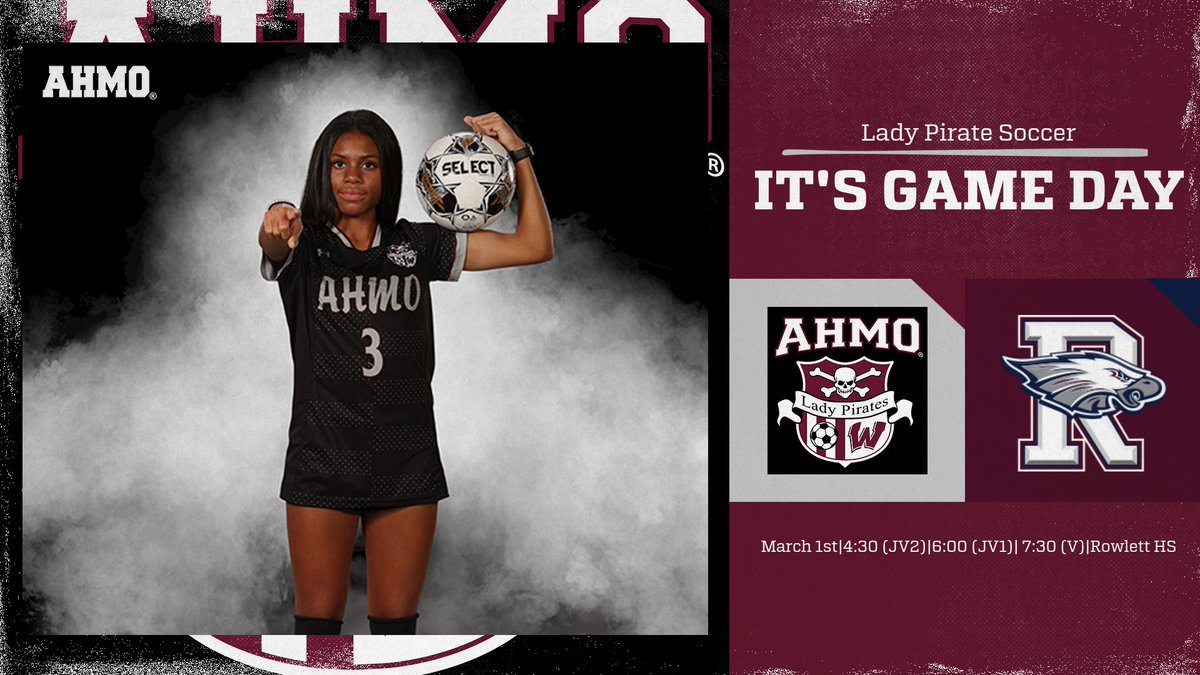 GAME DAY vs Rowlett (AWAY)  
JV2- 4:30, JV1- 6:00, Varsity- 7:30
LETS GO!!!!