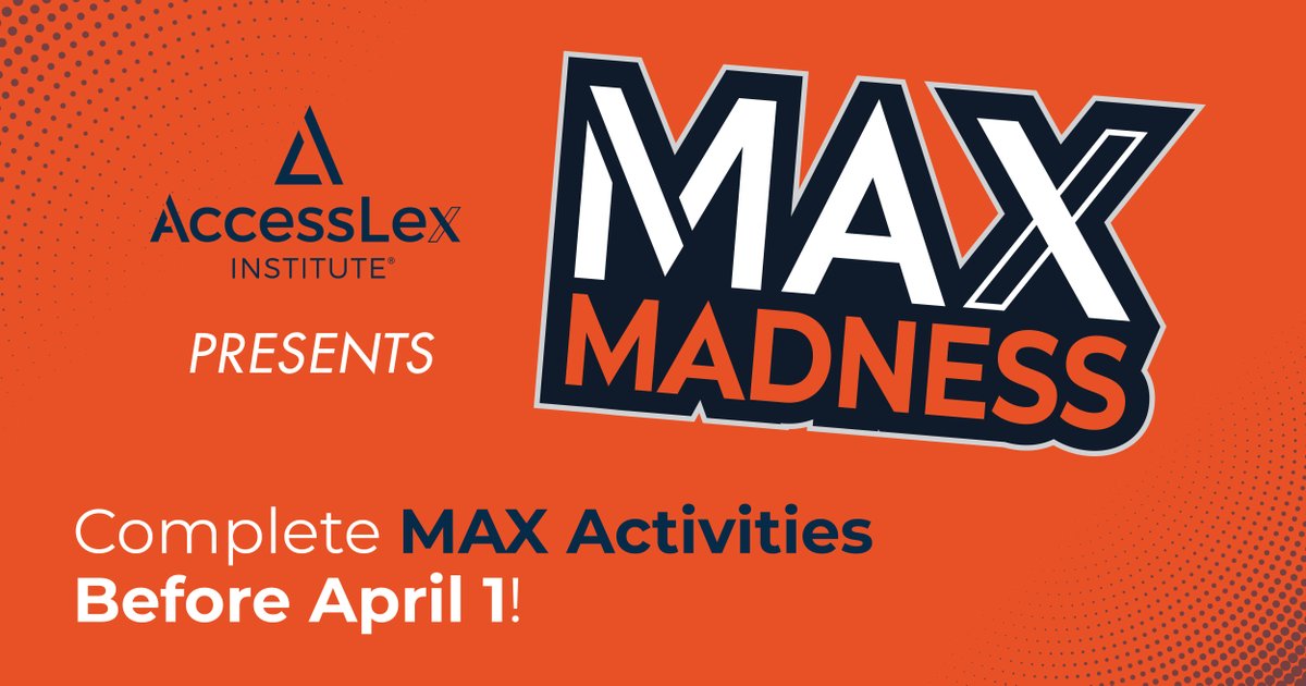 DickinsonLaw (@dickinsonlaw) on Twitter photo This March, <a href="/AccessLexInst/">AccessLex Institute</a> is offering students a chance to win a #MAXScholarship.
Itās easy to gain entries into the April 1 drawings. Just create a FREE #AskEDNA! account, complete your MAX lessons, and attend MAX events.
Visit AskEDNA.AccessLex.org. This March, <a href="/AccessLexInst/">AccessLex Institute</a> is offering students a chance to win a #MAXScholarship.
Itās easy to gain entries into the April 1 drawings. Just create a FREE #AskEDNA! account, complete your MAX lessons, and attend MAX events.
Visit AskEDNA.AccessLex.org.