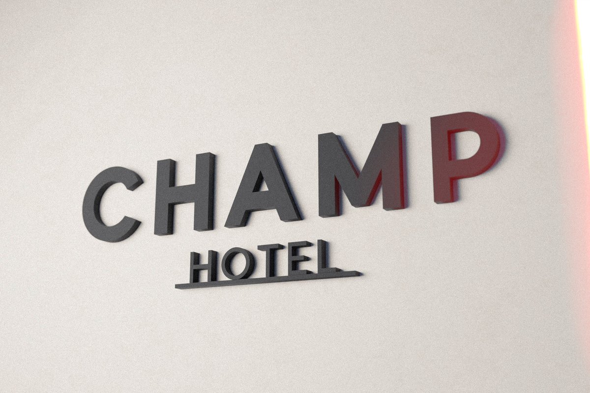 Brand design for Champ a small boutique hotel by Jesus Lopez (jesuslopez co)