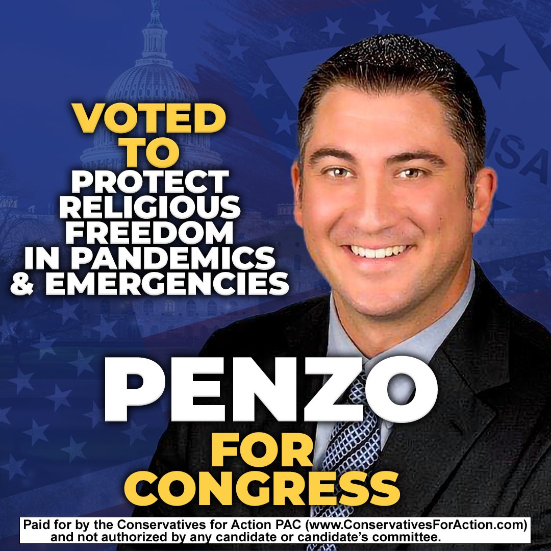 Vote early today for the candidate that has a proven record of standing up to government overreach and protecting our religious freedom! Vote Senator Penzo for Congress! #arpx #arnews #AR3 #PenzoForCongress