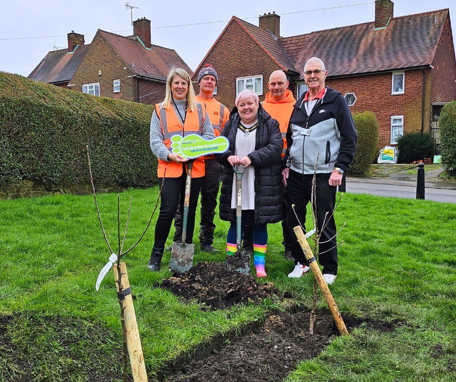 Six apple trees were planted at Wilson Road in Eastwood on Thursday 29 February as part of the Green Rewards ward prize for Eastwood St. Mary’s. Read the full story at bit.ly/48EZ9Lk