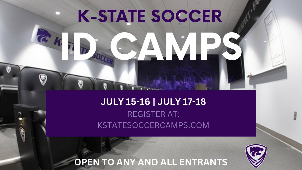 Summer Camps are around the corner! 👀 

REGISTRATION 🔗: kstatesoccercamps.com/k-state-prospe…