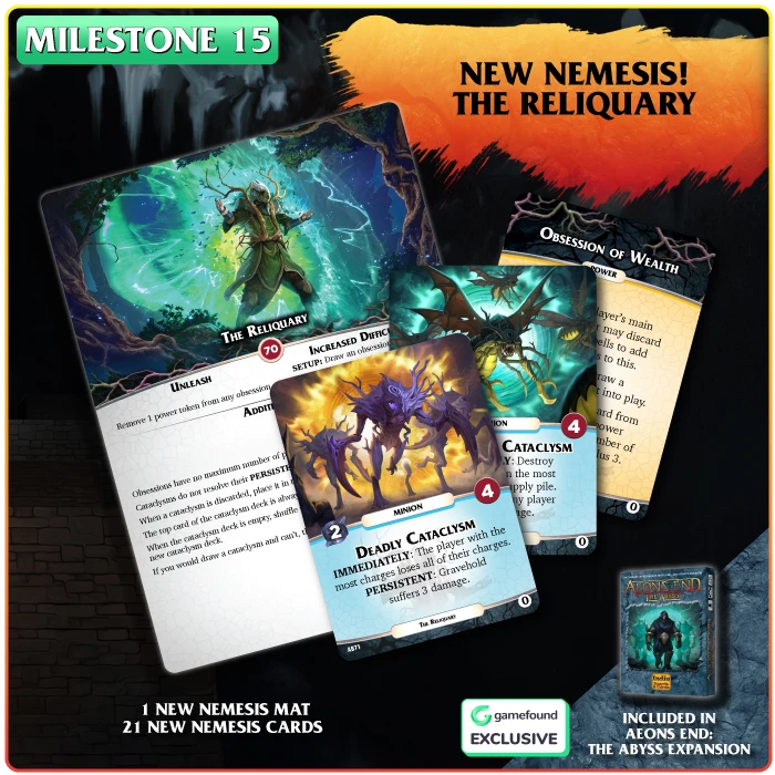 Every Aeon's End campaign with <a href="/IBCGames/">Indie Boards and Cards</a> is a wild ride with a passionate community! The Milestones for The Descent are an amazing addition worth checking out in the <a href="/gamefound/">Gamefound</a> campaign's final hours!

gamefound.com/projects/indie…