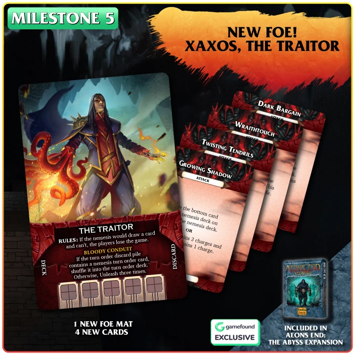 OffDutyNinjas's tweet photo. Every Aeon's End campaign with @IBCGames is a wild ride with a passionate community! The Milestones for The Descent are an amazing addition worth checking out in the @gamefound campaign's final hours!

https://t.co/jQnPe1wkkF https://t.co/07JY83RU5B