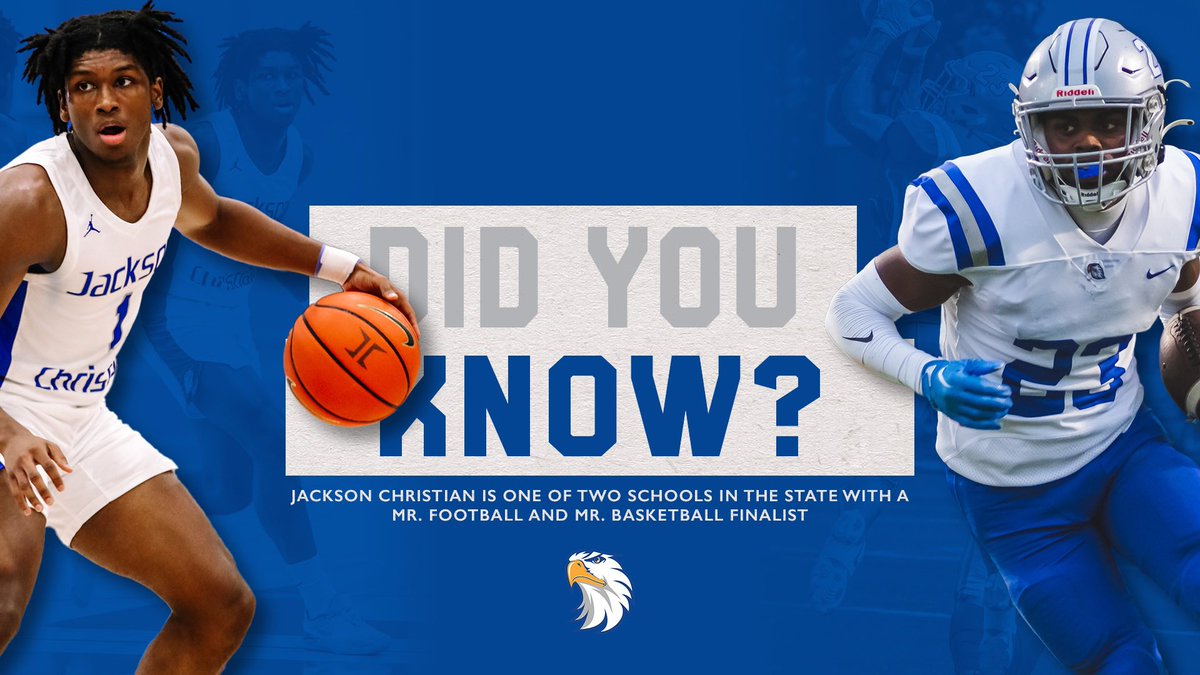 Did You Know? Jackson Christian is one of two schools in the state of Tennessee to have a Mr. Football and Mr. Basketball finalist!