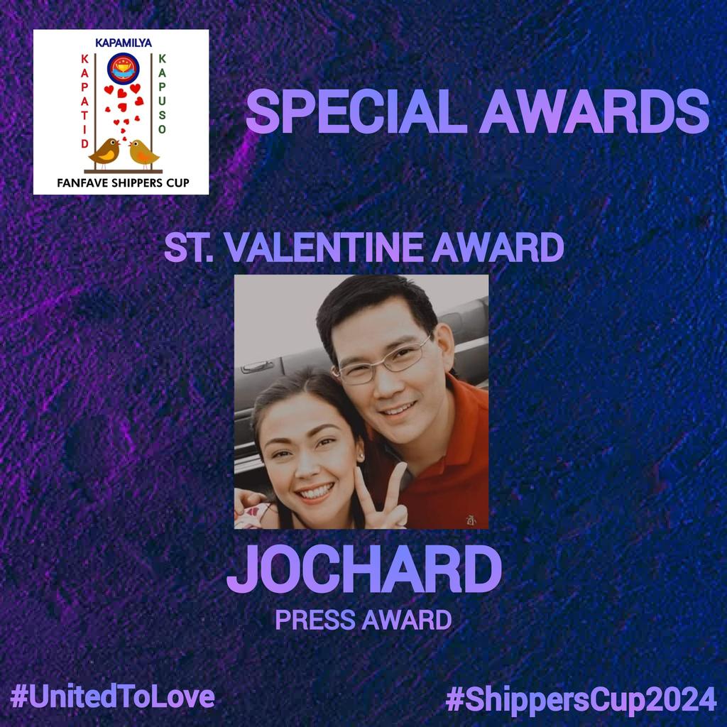 ShippersCup's tweet image. ST. VALENTINE PRESS AWARD goes to #JoChard 

This Loveteam was voted by our 1,000 Accredited Press Partners from across the World