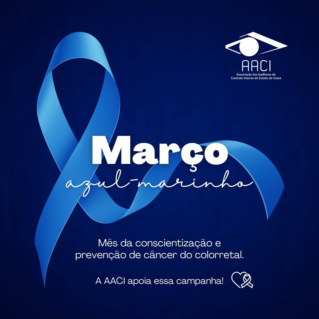 aaciceara's tweet photo. No mês de março o azul-marinho ganha destaque. A campanha deste mês é dedicada à conscientização sobre a saúde colorretal, com foco na prevenção de doenças como o câncer de cólon e reto. https://t.co/FFpiYmKxQH