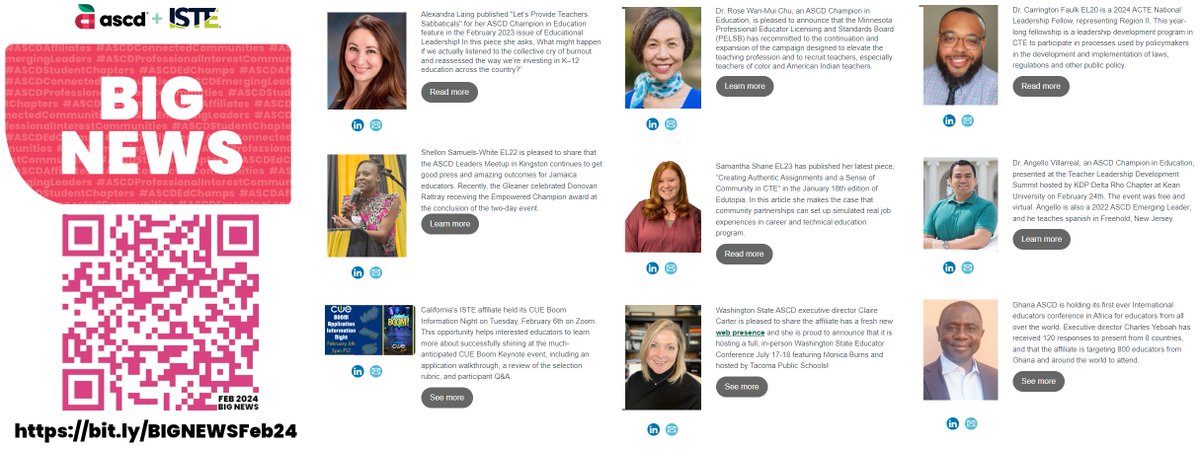 Check out our February 2024 ASCD+ISTE Member COmmunities BIG NEWS Digest! bit.ly/BIGNEWSFeb24 <a href="/ASCD/">ASCD</a> <a href="/ISTEofficial/">ISTE</a> #edchat #edutwitter #edreform #edadmin #edleadership #edpolicy #edtech #teachertwitter #K12 #highered