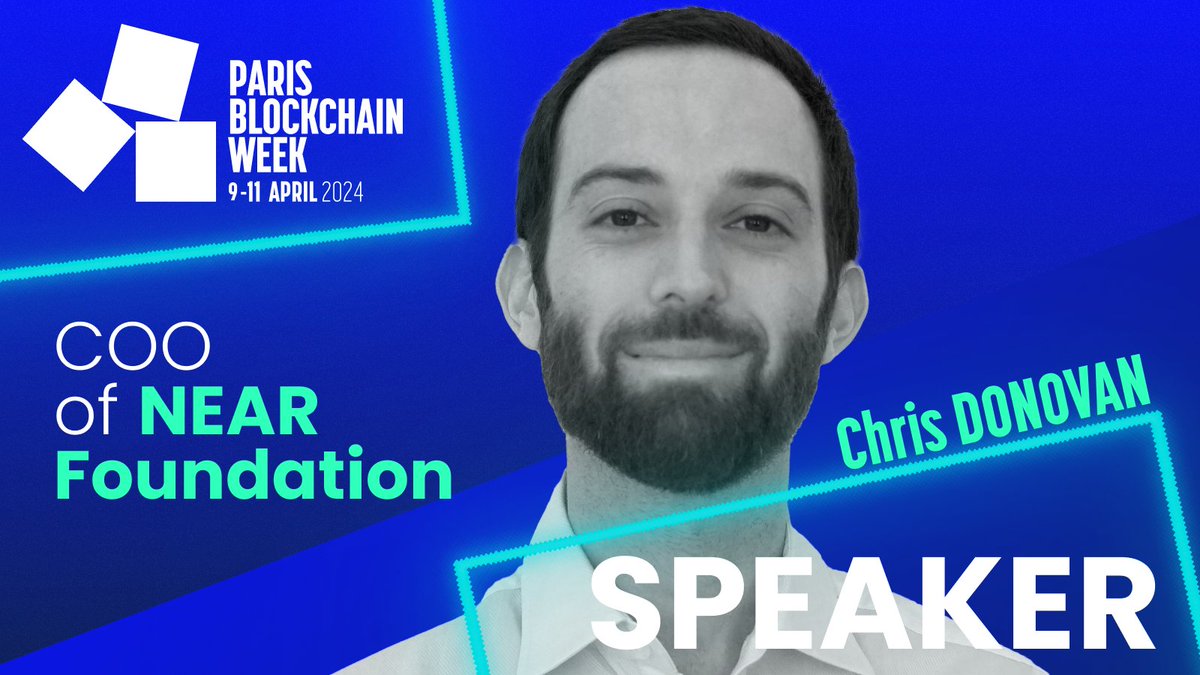 We are beyond excited to announce <a href="/ChrisDoNEARvan/">Chris Donovan ⋈</a>  as one of our esteemed speakers!

As the Chief Operating Officer at <a href="/NEARFoundation/">NEAR Foundation</a>, Chris plays a pivotal role in driving the Foundation's mission: to drive the adoption of open technologies and empower communities by making