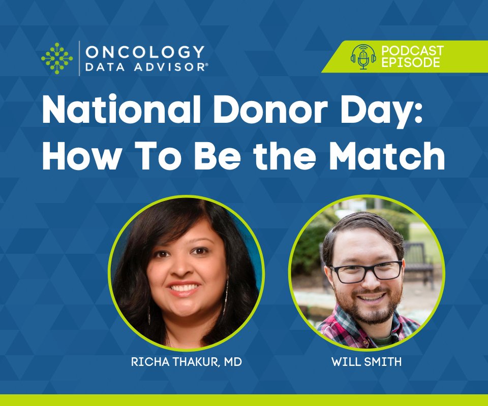 In this podcast from #NationalDonorDay earlier this month, @RichaThakurMD has a conversation with Will Smith, who shares his story of giving an anonymous #StemCell donation through @nmdp_org in 2015. 

Listen here! oncdata.com/news/national-…

#BeTheMatch #DonorDay #FellowsForum