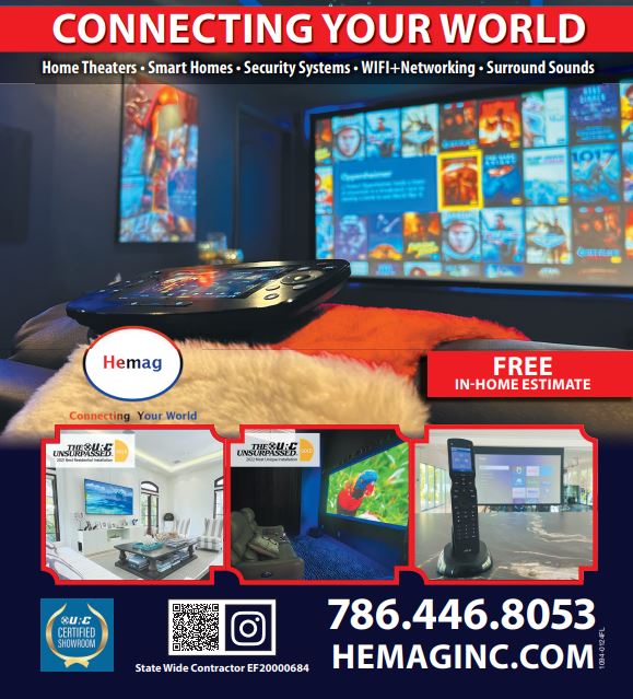 #ShoutOutOfTheDay #HEMAGInc @hemaginc homeprosguide.com/members/23476/… Connect your world into new possibilities! #SecurityCameras #HomeTheater #HomeAutoLighting #SurroundSound #HomeSecurity #URCCertifiedLeader #FindAPro #HomeProsGuide #SouthFL #MiamiDade