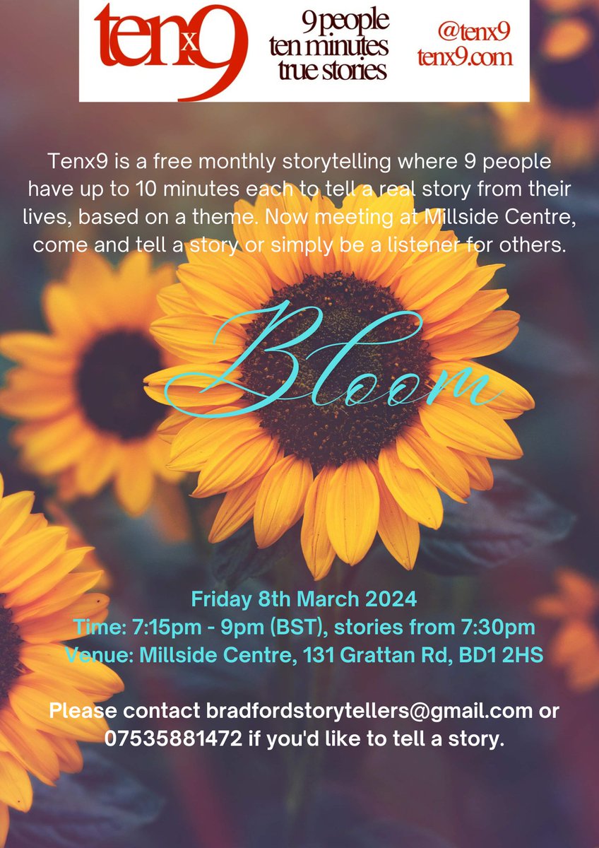 Ey yup #Bradford. 'Appy New Monf.

It's a mark of the start of spring. And an expression of life, vitality &amp; hope in all kinds of other ways too. What's your 'bloom' story? We look forward to hearing them! Plz let us know if you have a story to tell. 

See u at <a href="/Millside_Centre/">The Millside Centre</a>