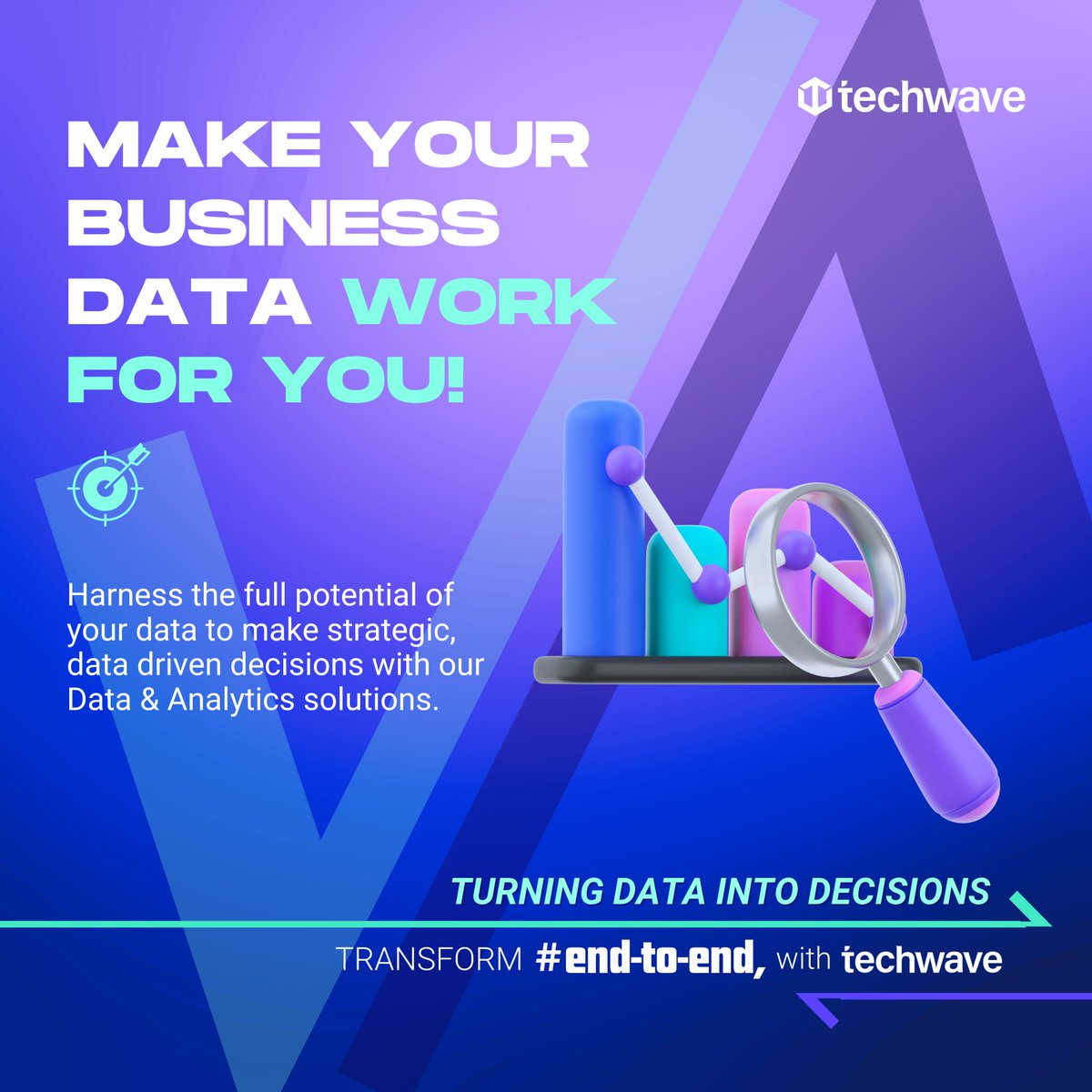 Explore the power of data-driven decisions with Techwave's expertise in Data & Analytics. Experience the end-to-end difference with Techwave. Connect with us here - techwave.net/digital-transf… #techwave #EndtoEnd #EndtoEndSolutions #completesolution #dataanalytics