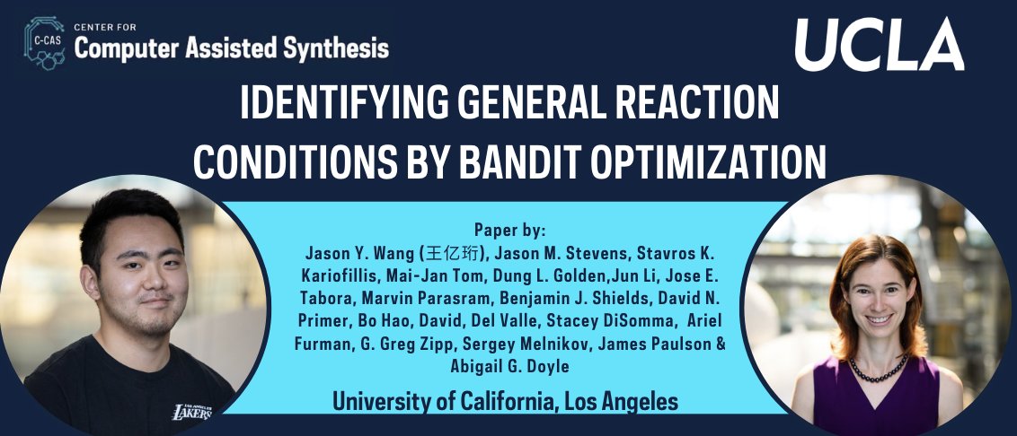 📢 Exciting news! 📷 Our latest paper from the Doyle group, is now out in @Nature! 📷📷 Dive into 'Identifying general reaction conditions by bandit optimization' and explore advancements in chemical synthesis! Read it here: nature.com/articles/s4158…… #Chemistry #Innovation #NSF