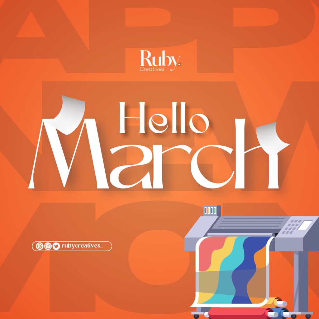 Rubycreatives_'s tweet image. Happy New Month Fam ♥️🚀

Thanks for sticking with us last month! Let&apos;s do it again this month 🙌🙌

Wishing you a bright and cheerful new month ahead! 

#RubyCreatives #NewMonth #March24