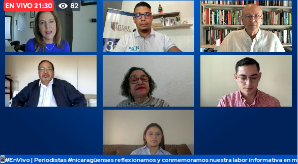 Estamos #envivo en cadena de medios.
Ahora 👉 Espacio de reflexión en el #DíaNacionalDelPeriodista #Nicaragua 

📌facebook.com/VocesEnLiberta…